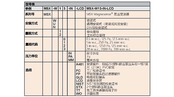 差压变送器MSX-W13-LCD-图