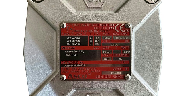 ASCO隔爆电磁阀X210549623012F1.4