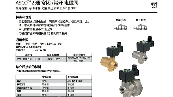 ASCO电磁阀SC8223A425T.图1