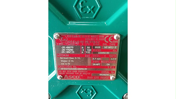 ASCO隔爆电磁阀NF8327B202MS
