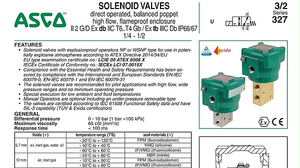 ASCO隔爆电磁阀NF8327B202MS.图1