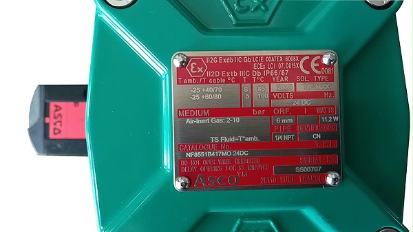 ASCO隔爆电磁阀NF8551B417MO.4